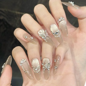 TSZS <span class=keywords><strong>Faux</strong></span> Ongles <span class=keywords><strong>d</strong></span>'<span class=keywords><strong>Été</strong></span> Papillon Coquillage Faits Main, Luxe Amande Cercueil Œil de Chat DIY, Vente en Gros <span class=keywords><strong>d</strong></span>'Ongles à Presser - Product Image 6