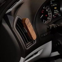 Diffuseur de parfum en bois pour voiture, clip de ventilation, bâtonnets en noyer noir, désodorisant pour sortie d'air automobile, support d'aromathérapie 100% naturel