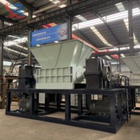 Broyeur de métaux à double arbre industriel, machine de broyage de métaux lourds