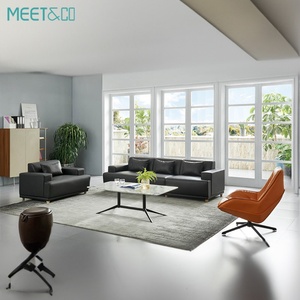 Modern High Quality Muebles De Oficina Leather Executive Office <b>Sofa</b> Set PU Material Living Room <b>Sofas</b> Massage Bedroom Visitor - Product Image 2
