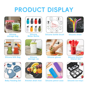 100% Food-grade Silicone Waterproof Durable Multifunctional Portable Bags 2000ML <b>Storage</b> Big Bag Wholesale - Product Image 3