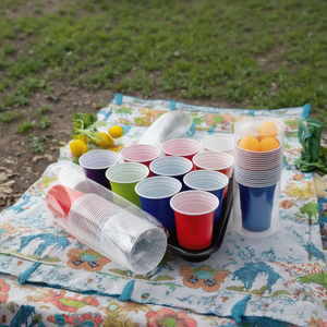 Tùy chỉnh 12oz 16oz 18OZ dùng một lần đôi tường PP ly lục giác PET/PS/nhựa cho bia Pong trò chơi Đảng màu <span class=keywords><strong>s</strong></span>ắc khác nhau - Product Image 2