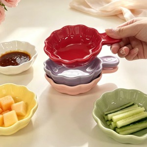 Plat à sauce en céramique pour fondue et barbecue, design japonais, écologique, pour sauce soja et vinaigre - Product Image 3