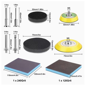 Jeu de disques abrasifs en alumine, 150 pièces, 2 3 pouces, 80 à 3000 grains, pour le meulage et le polissage du métal, du bois et du verre - Product Image 3