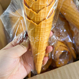 Simulation Ice Cream Crispy Cone Model Realistic Waffle Hollow Fake Food Photo Prop Display Decoration Dessert Shop Pvc Plastic - Product Image 4
