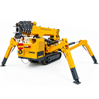 Mini-grue araignée diesel et électrique à double alimentation, grue de levage télescopique hydraulique avec nacelle de travail aérienne en option