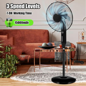 Ventilador de Mesa Solar Recargable Portátil de 15W, 3 Velocidades Ajustables, de Alta Calidad para Hogar, Oficina, Autocaravana y Uso en Exteriores - Product Image 2