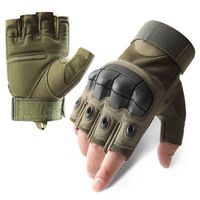 Gants de vélo tactiques sans doigts pour l'exercice et la gym, résistants aux coupures, vente en gros
