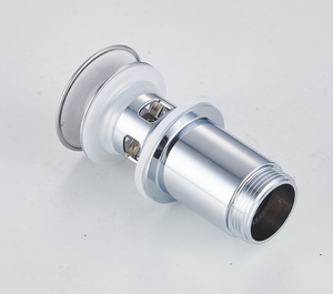 Phòng tắm bấm vào Clack Cống Bồn Rửa Lọc Chrome mạ nhựa Pop Up lưu vực chất thải với tràn - Product Image 3