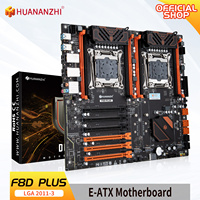 HUANANZHI X99 F8D PLUS LGA 2011-3 XEON X99 Motherboard Dukungan Dual CPU Intel XEON E5 V3 V4 DDR4 RECC NON-ECC M.2 NVME NGFF