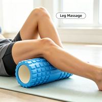 Rouleau de massage en mousse creuse classique, bâton de massage musculaire, roue de yoga pour soulager les douleurs aux jambes et au dos, fitness