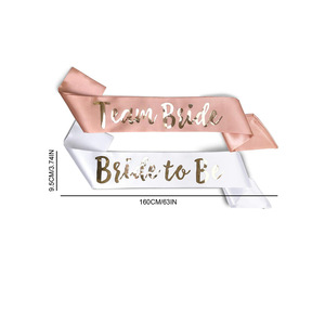 Sposa cerimoniale sposa squadra maria rossa oro rosa maria nera per essere la fascia della sposa - Product Image 2