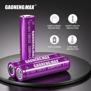 Gaonengmax batería al por mayor 18650 baterías personalizables recargable 3,7 V 3200mAh Li-ion Paquete de celdas consultar precio
