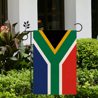 Material de lino de alta calidad, Bandera de jardín Sudafricana para exteriores, 12*18 pulgadas, varios estilos para la industria automotriz y de seguros