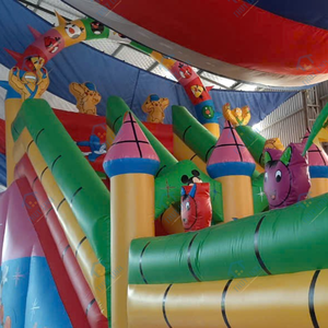 Castillo Inflable de Elefante Rosa de Vietnam, 5m x 10m, Material de PVC para Juegos, Fácil de Instalar, Ideal para Parques de Diversiones - Product Image 2