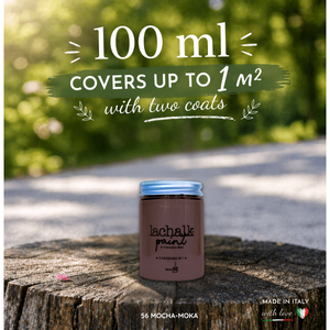 56 MOCHA 100 ml LaChalk the evolution of chalk paint Where chalk meets resin: Hybrid Chalk Resin Paint made in Italy - Product Image 2