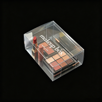 Boîte en PET transparente recyclable pour cosmétiques colorés tels que le crayon à sourcils, le crayon pour les yeux, la palette de fards à paupières, emballage de maquillage