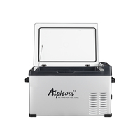 Réfrigérateur-Congélateur Portable Alpicool Série C 12V 110V pour Voiture, Glacière 25L 30L 40L 50L 75L à Refroidissement Efficace