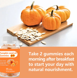 Groothandel Pompoenpitolie Gummies Met Zink & Vitamine C Koudgeperste Pompoenpompoenzaad Gummy - Product Image 2