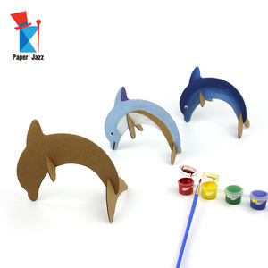 Popolare Puzzle 3D in Cartone Fai-da-Te, Modelli di Animali Marini, Gioco di Assemblaggio e Graffiti per Bambini - Product Image 1