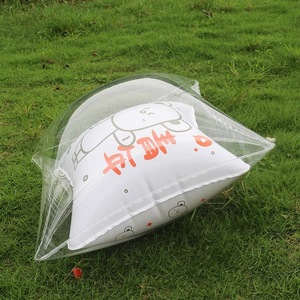 Almohada Inflable de PVC Cuadrada, Personalizada, Transparente, de Doble Capa, para Campamento, Viajes, Uso en Automóvil, Campañas Publicitarias - Product Image 3
