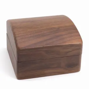 Custom Logo Design Wooden Wedding Ring Box Wooden Jewelry Storage Box Small Wooden Box