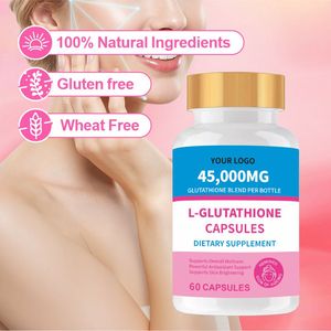 OEM Nahrungsergänzungsmittel Aufhellende Kollagen- und Glutathion-Kapseln mit Vitamin C 100% Reines L-Glutathion Hautkapseln - Product Image 2