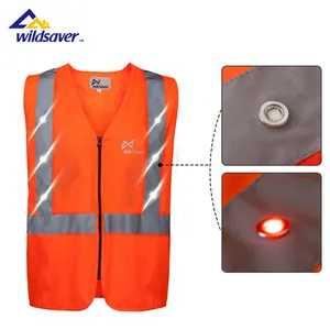 Bestseller Led lampeggiante gilet ingegnere di sicurezza gilet da costruzione abbigliamento da lavoro strisce riflettenti abbigliamento ad alta visibilità per lavori all'aperto