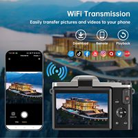 Kamera Digital Kompak Sonida Custom Photography Vlog, Kamera Video HD 4K Profesional 180 °   Kamera Mirrorless Lipat