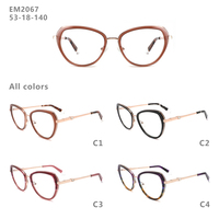 Monturas Ópticas de Acetato y Metal para Mujer, Marca Teenyoun, Especiales para Prescripción Óptica