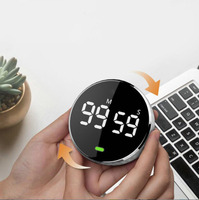 Temporizador de Cuenta Regresiva LED magnético digital grande silencioso Temporizadores de cocina