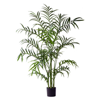 Arbre artificiel en plastique vert avec feuilles décoratives pour la maison, intérieur/extérieur, décorations de Noël et du Nouvel An, petites pièces et espaces