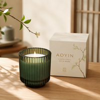 Bougies parfumées en cire d'huile de soja d'aromathérapie de marque privée de luxe pour la décoration de la maison