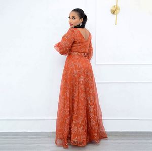 Nuo OEM/ODM Nueva Tendencia Ropa Africana para Mujer Talla Grande Vestidos Casuales con Estampado Floral de Manga Larga - Product Image 1