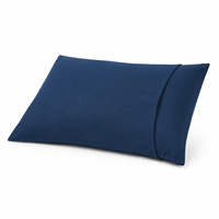 Taie d'oreiller en polyester brossé doux pour la peau avec fermeture à rabat, couleur unie, fournisseur de textiles en gros