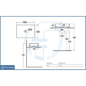 Lavabo rectangulaire en pierre mate moderne de couleur blanc alpin pour salle de bain ou hôtel, lavabo pour se laver les mains - Product Image 3