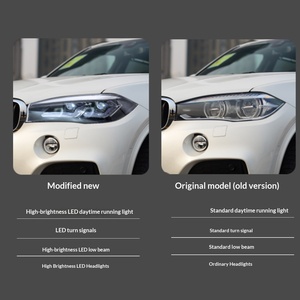 ชุดไฟหน้า TYPY สำหรับ BMW X5 F15 ปี 2014-2018 พร้อมไฟโปรเจคเตอร์ LED แบบ Retrofit และไฟวิ่งกลางวันพร้อมไฟเลี้ยว - Product Image 4