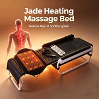 Table de massage thermique automatique V7 avec rouleau de jade, table de chiropratique vertébrale coréenne avec thérapie musicale pour le soulagement des douleurs corporelles