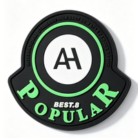 Patch en caoutchouc PVC avec logo en silicone 3D gaufré, personnalisé, à coudre ou thermocollant, pour vêtements, chapeaux, sacs, chaussures - Vente en gros usine