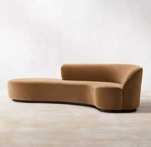Divano Componibile con Chaise Longue in Tessuto Stile Americano per Interni Casa Hotel e Ufficio Arredo Elegante per Soggiorno - Product Image 6