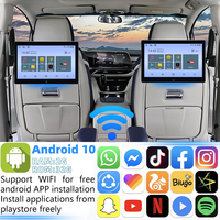 Monitor de Reposacabezas Android de 10.1 Pulgadas con Pantalla IPS para Entretenimiento en el Asiento Trasero del Automóvil, Reproductor Multimedia, Video, Entrada USB, TF, AV, Carplay