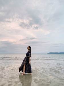 Caftán de rayón estampado para mujer, hasta el suelo, ropa informal de playa india, camisón de manga larga, caftán de tela tejida con cintura ajustable - Product Image 4