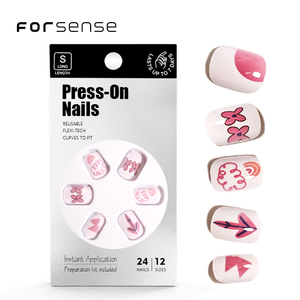 Fabricante de <span class=keywords><strong>uñas</strong></span> bonitas para niñas, <span class=keywords><strong>uñas</strong></span> postizas cuadradas artificiales acrílicas <span class=keywords><strong>cortas</strong></span> con diseño de <span class=keywords><strong>uñas</strong></span> postizas para niñas de 10 años - Product Image 1