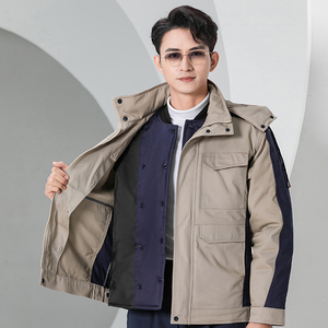 Ropa larga acolchada de algodón para hombre Gasolinera Abrigo acolchado de algodón Ropa de protección laboral - Product Image 4