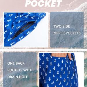 Shorts de Baño Estilo Retro Vintage, Trajes de Baño con Bolsillos, Bikinis Elegantes, Ropa de Playa - Product Image 4