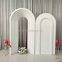 BK-101 - Fondo de PVC Multicapa con Forma de Arco para Decoración de Bodas y Eventos, Fondo para Fotos, Accesorios para Fotomatón, Fondo Floral