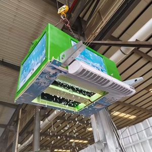 Máquina de Nieve Artificial de Doble Rodillo, Generador de Nieve de 5.4 kW y 220 V, Máquina de Hielo Comercial con Refrigerante R404A - Product Image 2