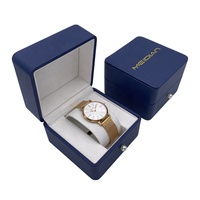 Zartes Design Königsblau PU Leder Damen Armbanduhr Box mit Pearl Decos