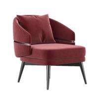 Fauteuil de détente de luxe en tissu, design nordique moderne, meubles de salon