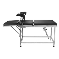 Table d'examen gynécologique manuelle certifiée ISO Fengyu, lit d'accouchement portable, lit d'examen médical